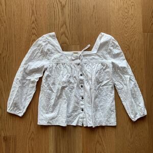 Barbour White Blouse Top Womens 4